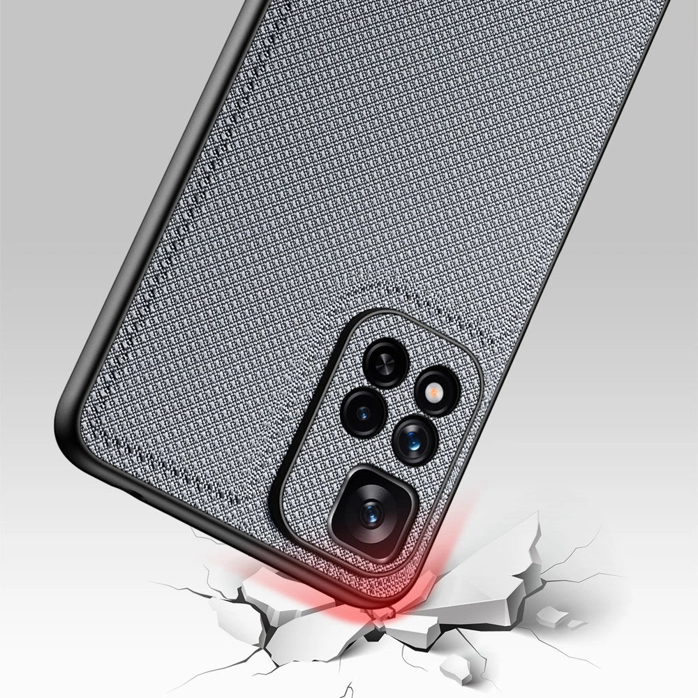 Dux Ducis Fino case nylon covered cover Xiaomi Redmi Note 11 Pro+ 5G (China) / 11 Pro 5G (China) / Mi11i HyperCharge / Poco X4 NFC 5G blue_5