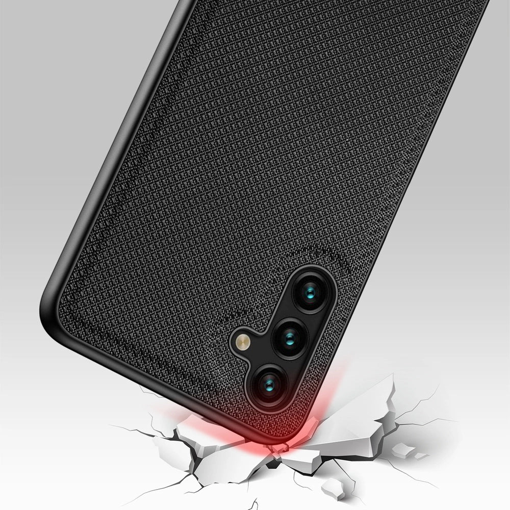 Dux Ducis Fino case is nylon covered Samsung Galaxy A13 5G black_5