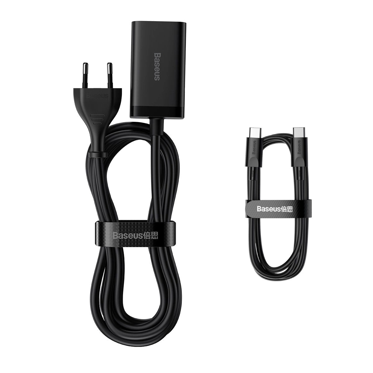 Baseus GaN3 Pro fast charger GaN 2 x USB Type C / 2 x USB 65W PD, QC4.0+, AFC, PPS + cable USB Type C - USB Type C 1m black (CCGP040101)_16