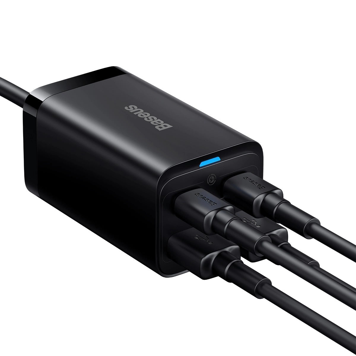 Baseus GaN3 Pro fast charger GaN 2 x USB Type C / 2 x USB 65W PD, QC4.0+, AFC, PPS + cable USB Type C - USB Type C 1m black (CCGP040101)_14