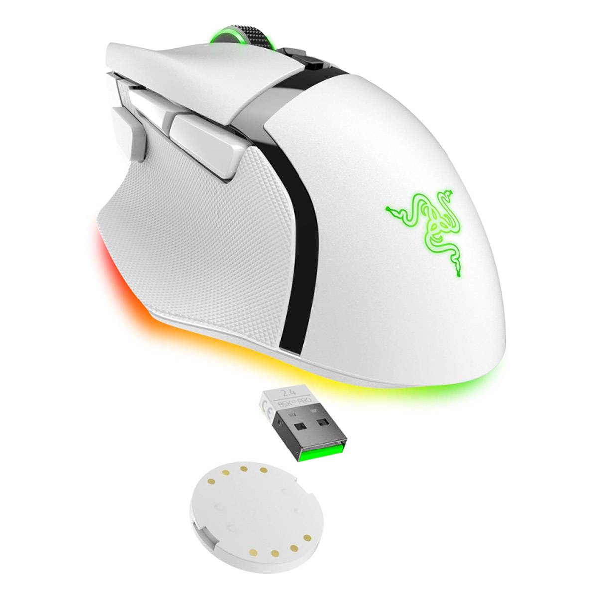 Rato Óptico Razer Basilisk V3 Pro RGB Wireless/Bluetooth 30000DPI Branco