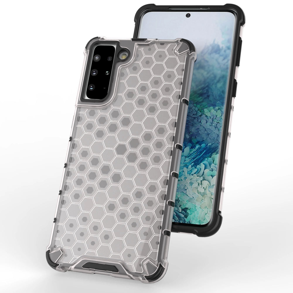 Honeycomb case armored cover with a gel frame for Samsung Galaxy S22 + (S22 Plus) blue_6