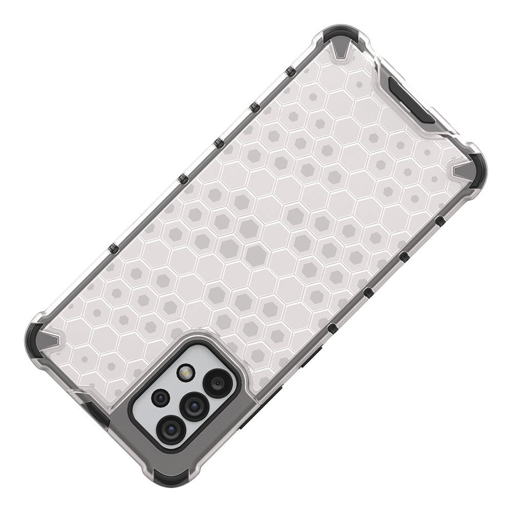 Honeycomb case armored cover with a gel frame for Samsung Galaxy A03s (166.5) blue_8
