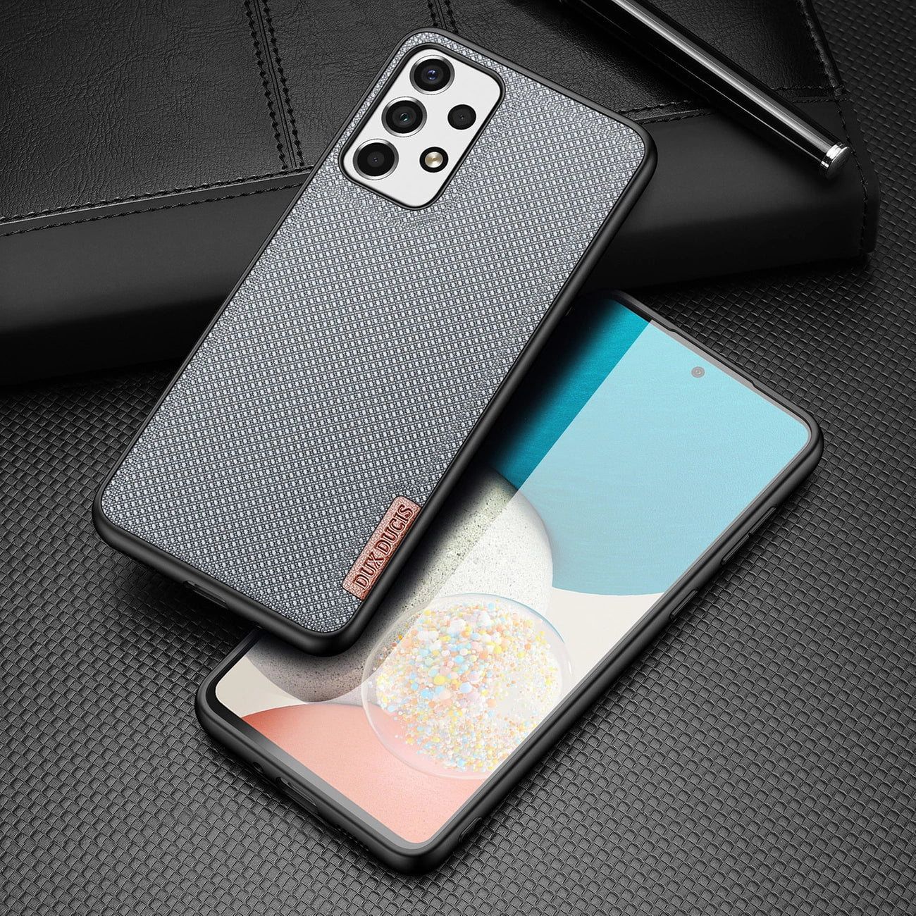 Dux Ducis Fino case is made of nylon material for Samsung Galaxy A73 blue_1