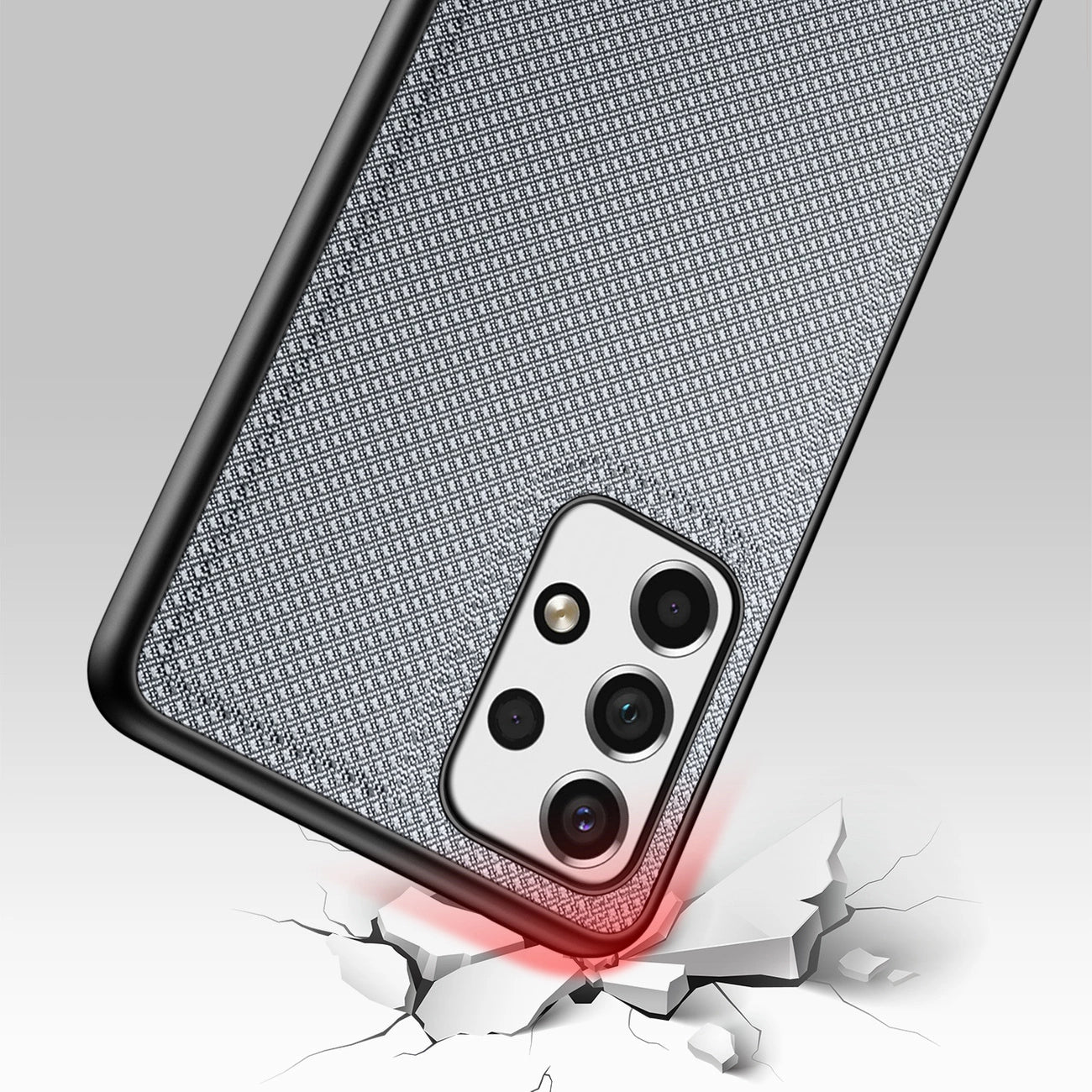 Dux Ducis Fino case is made of nylon material for Samsung Galaxy A73 blue_5