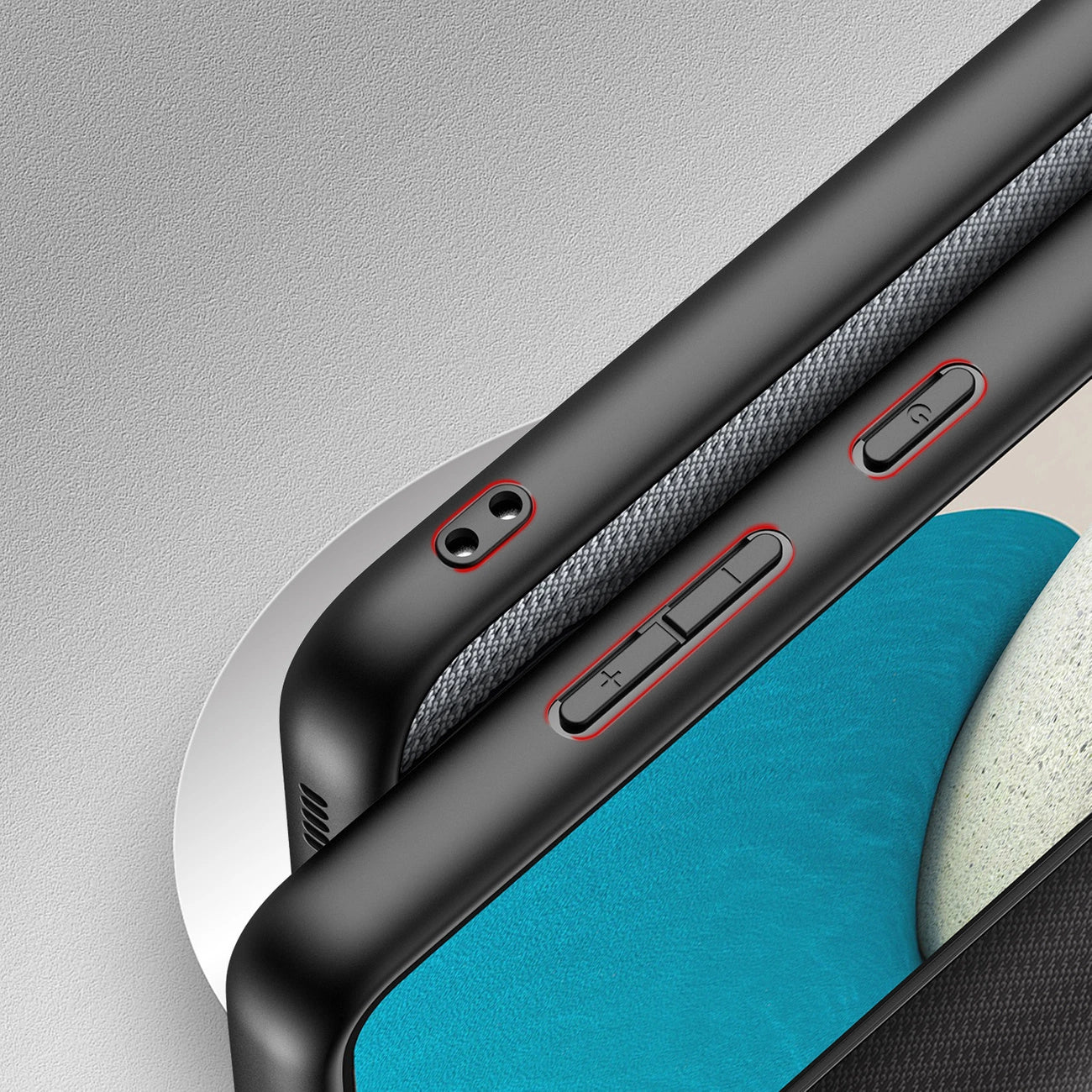 Dux Ducis Fino case is made of nylon material for Samsung Galaxy A73 blue_6