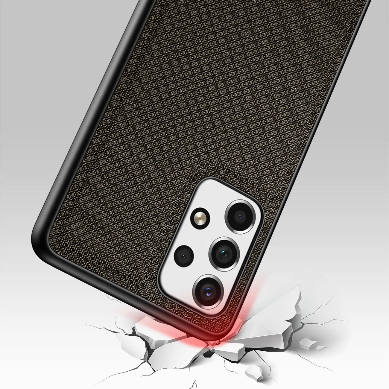 Dux Ducis Fino case is made of nylon material for Samsung Galaxy A73 green_5
