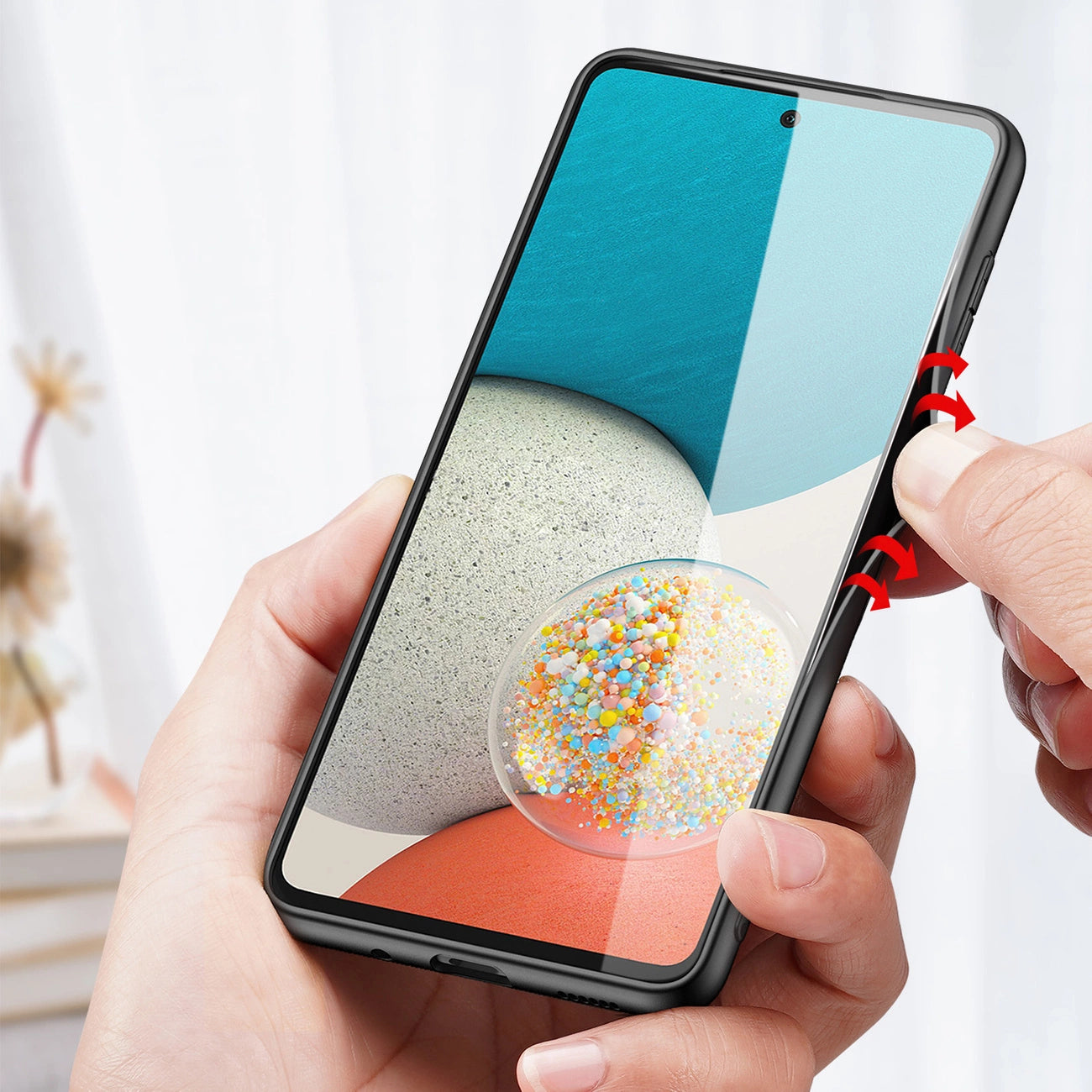 Dux Ducis Fino case is made of nylon material for Samsung Galaxy A73 green_7