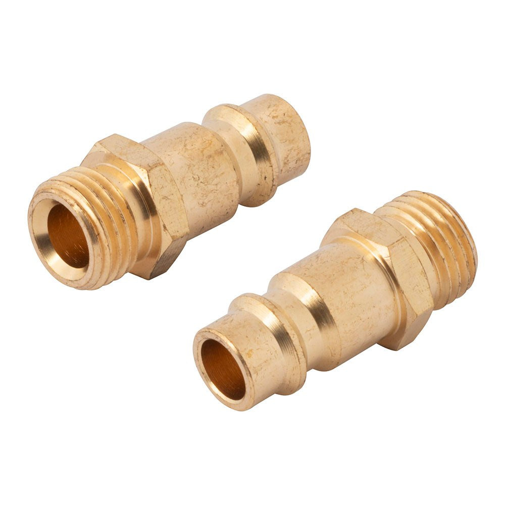 Conectores macho euro de latão, rosca macho de ¼ pol, 2 un_0