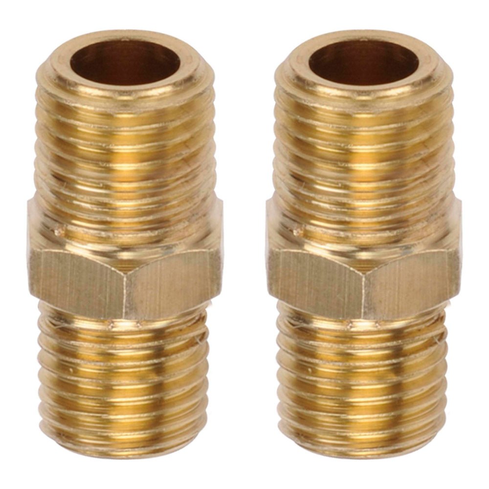 Conectores duplos latão macho ¼ macho ¼ pol., 2 un._0