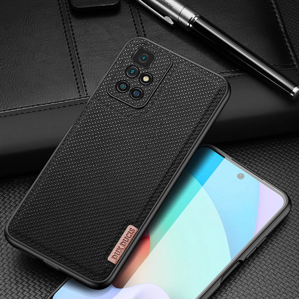 Dux Ducis Fino case cover covered with nylon material Xiaomi Redmi 10 blue_13