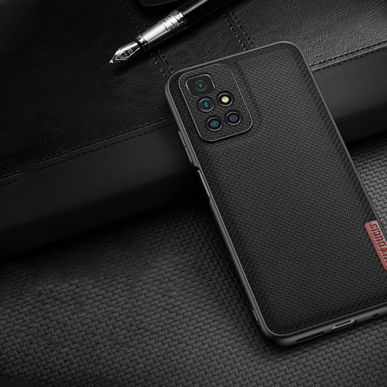 Dux Ducis Fino case cover covered with nylon material Xiaomi Redmi 10 blue_2