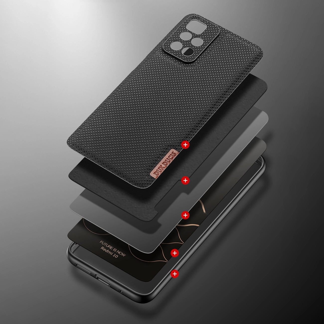 Dux Ducis Fino case cover covered with nylon material Xiaomi Redmi 10 green_7