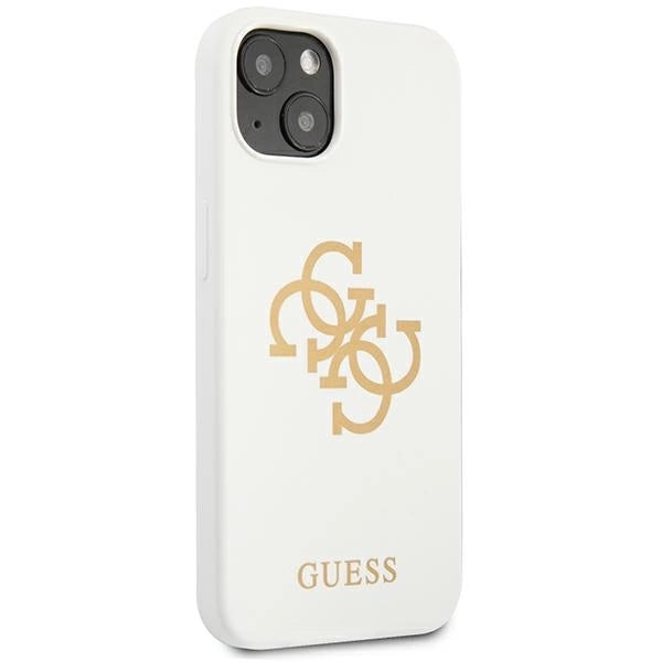 Guess GUHCP13SLS4GGWH iPhone 13 mini 5.4" white/white hard case Silicone 4G Logo_3