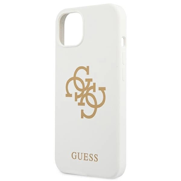 Guess GUHCP13SLS4GGWH iPhone 13 mini 5.4" white/white hard case Silicone 4G Logo_5