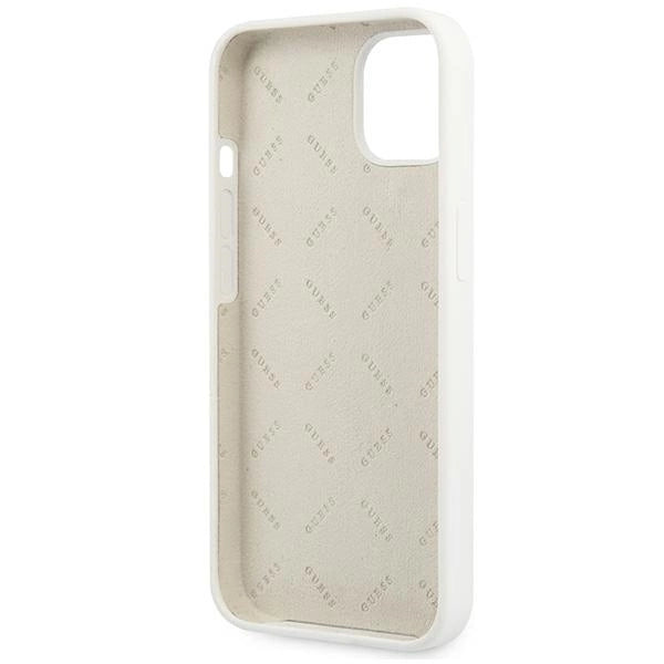 Guess GUHCP13SLS4GGWH iPhone 13 mini 5.4" white/white hard case Silicone 4G Logo_6