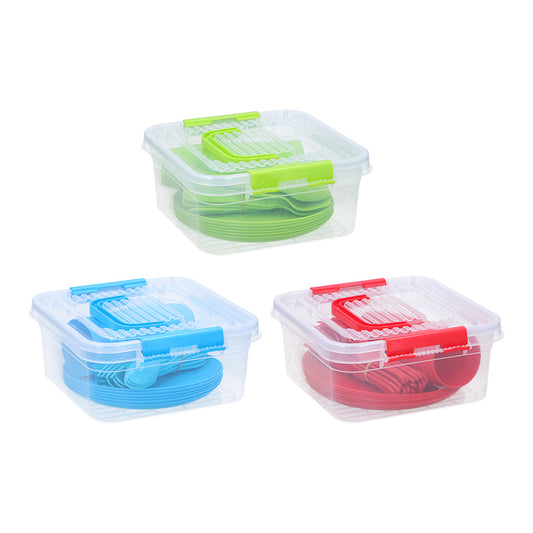 Set picnic 31 peças 26x24,5x11,5cm cores/modelos sortidos_0