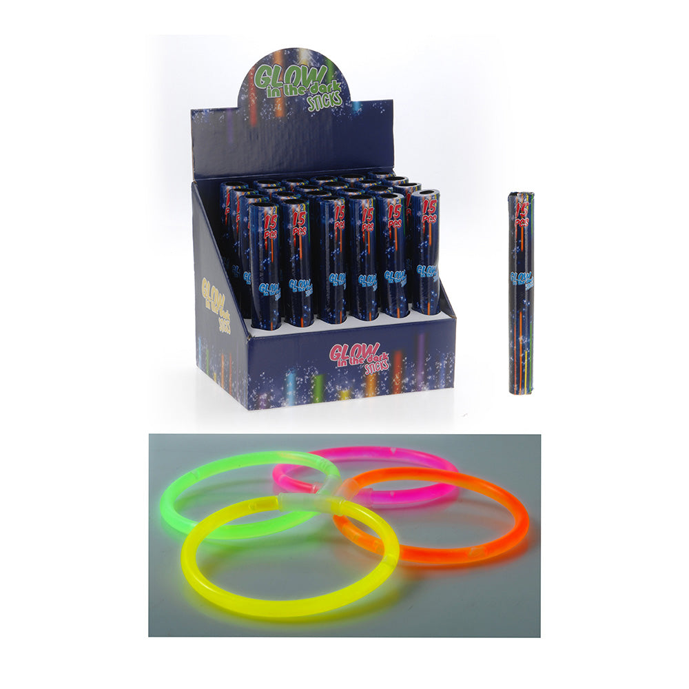 Kit de 15 unid. party glow neon luminoso 15 peças cores/modelos sortidos_0