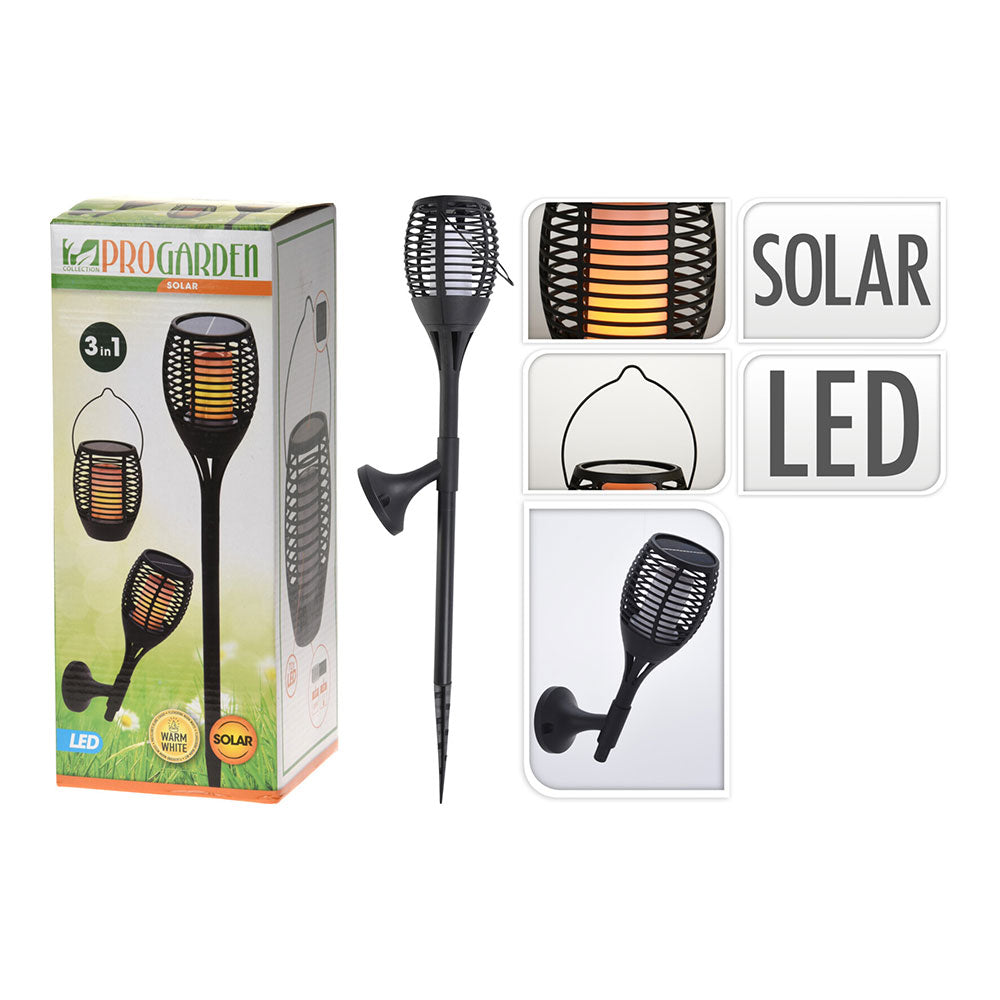 Tocha solar led multiposições efeito fogo_0