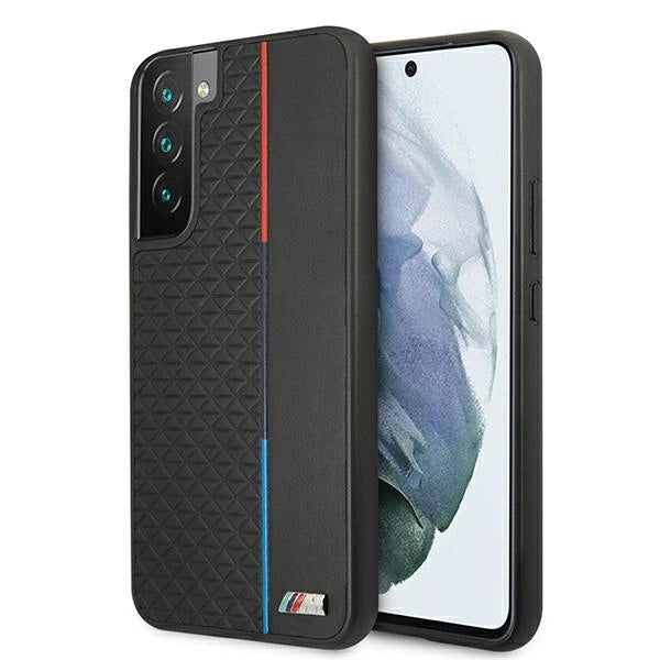Etui BMW BMHCS22MTRTBK S22+ S906 czarny/black hardcase M Collection Triangles_0
