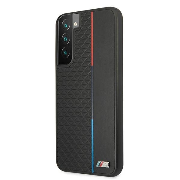 Etui BMW BMHCS22MTRTBK S22+ S906 czarny/black hardcase M Collection Triangles_1