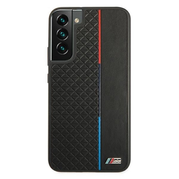 Etui BMW BMHCS22MTRTBK S22+ S906 czarny/black hardcase M Collection Triangles_2