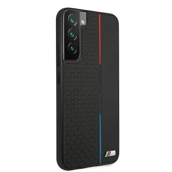 Etui BMW BMHCS22MTRTBK S22+ S906 czarny/black hardcase M Collection Triangles_3