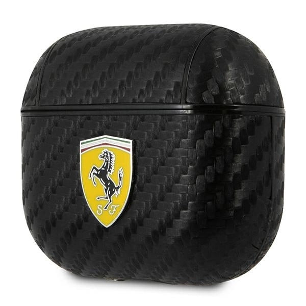 Ferrari FESA3CABK AirPods 3 cover black/black On Track PU Carbon_2
