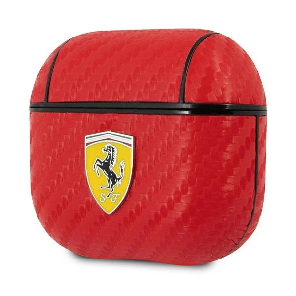 Ferrari FESA3CARE AirPods 3 cover red/red On Track PU Carbon_2