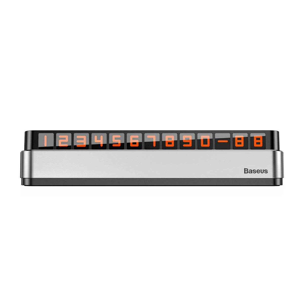 Baseus Moonlight Box Series silver parking number plate with telephone number_8