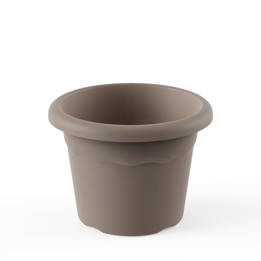 Vaso redondo medida: 22cm cor taupe 7322 tau plastiken_0