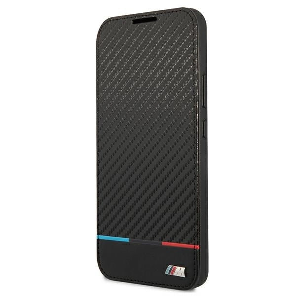 Etui BMW BMBKS22MPUCARTCBK S22+ S906 czarny/black bookcase M Collection Triangles_0