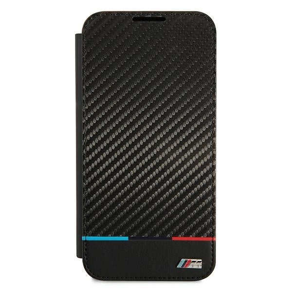Etui BMW BMBKS22MPUCARTCBK S22+ S906 czarny/black bookcase M Collection Triangles_1