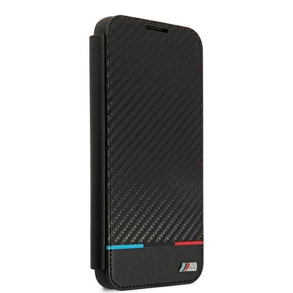 Etui BMW BMBKS22MPUCARTCBK S22+ S906 czarny/black bookcase M Collection Triangles_2
