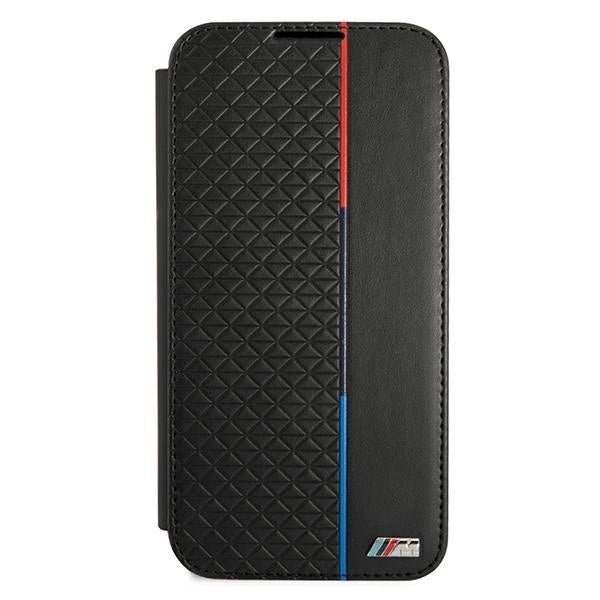 Etui BMW BMBKS22MTRTBK S22+ S906 czarny/black bookcase M Collection Triangles_1