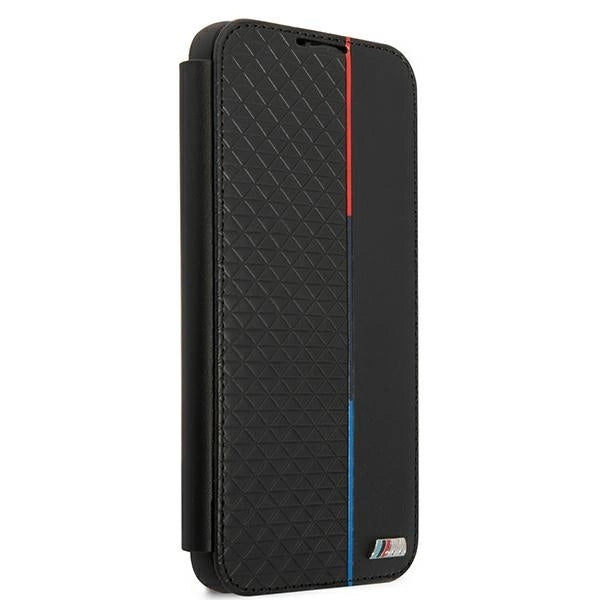 Etui BMW BMBKS22MTRTBK S22+ S906 czarny/black bookcase M Collection Triangles_2