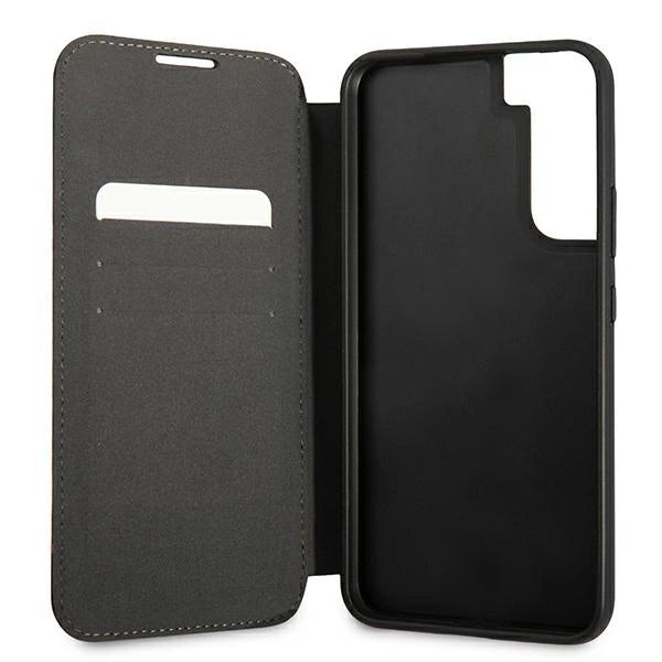 Etui BMW BMBKS22MTRTBK S22+ S906 czarny/black bookcase M Collection Triangles_5