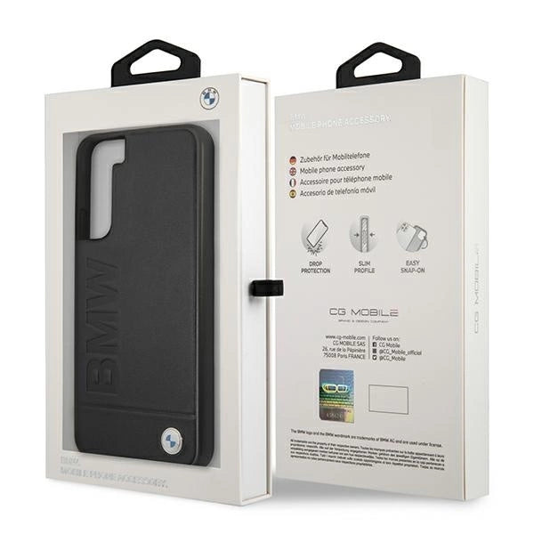 Etui BMW BMHCS22MSLLBK S22+ S906 czarny/black hardcase Signature Logo Imprint_7