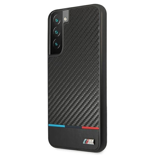 Etui hardcase BMW BMHCS22MPUCARTCBK S22+ S906 black/czarny M Collection Triangles_1