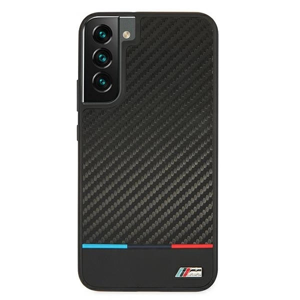 Etui hardcase BMW BMHCS22MPUCARTCBK S22+ S906 black/czarny M Collection Triangles_2
