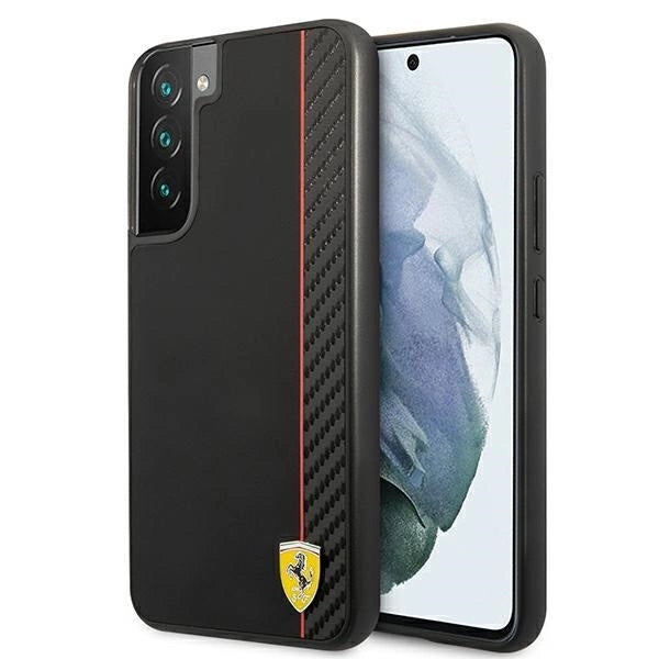 Ferrari FESAXHCS22MBK S22+ S906 black/black hardcase On Track Carbon Stripe_0