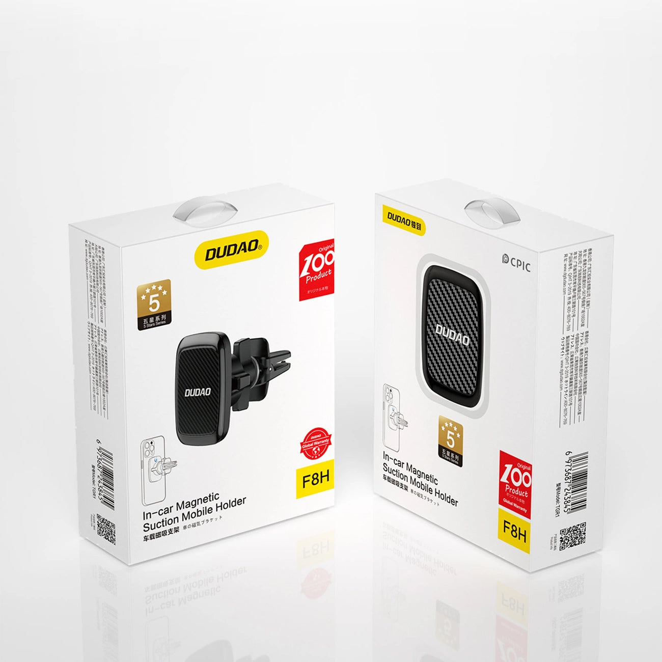 Dudao F8H magnetic car phone holder black (F8H)_4