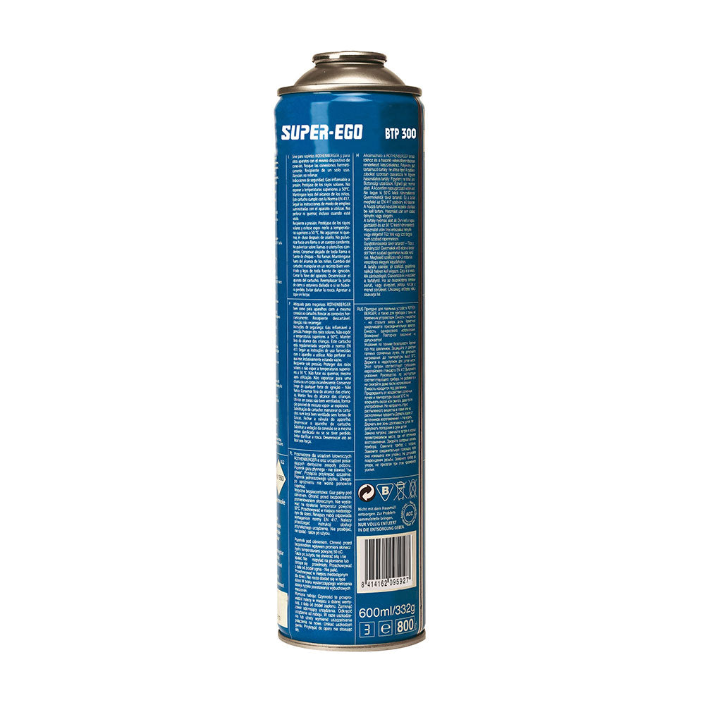 Cartucho multigás 300 rosca 7/16" super ego 600ml 332g_0