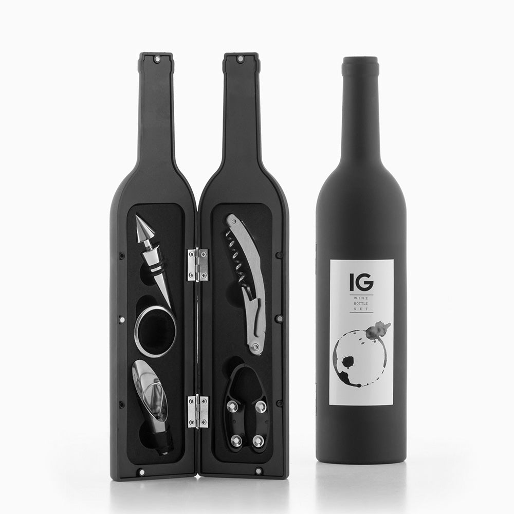 Kit acessórios de vinho modelo garrafa v0100451 innovagoods_0