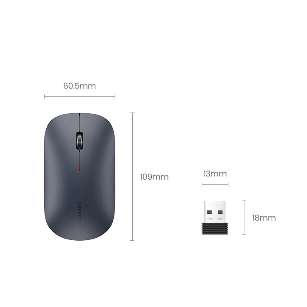 Ugreen handy wireless mouse USB black (MU001)_10