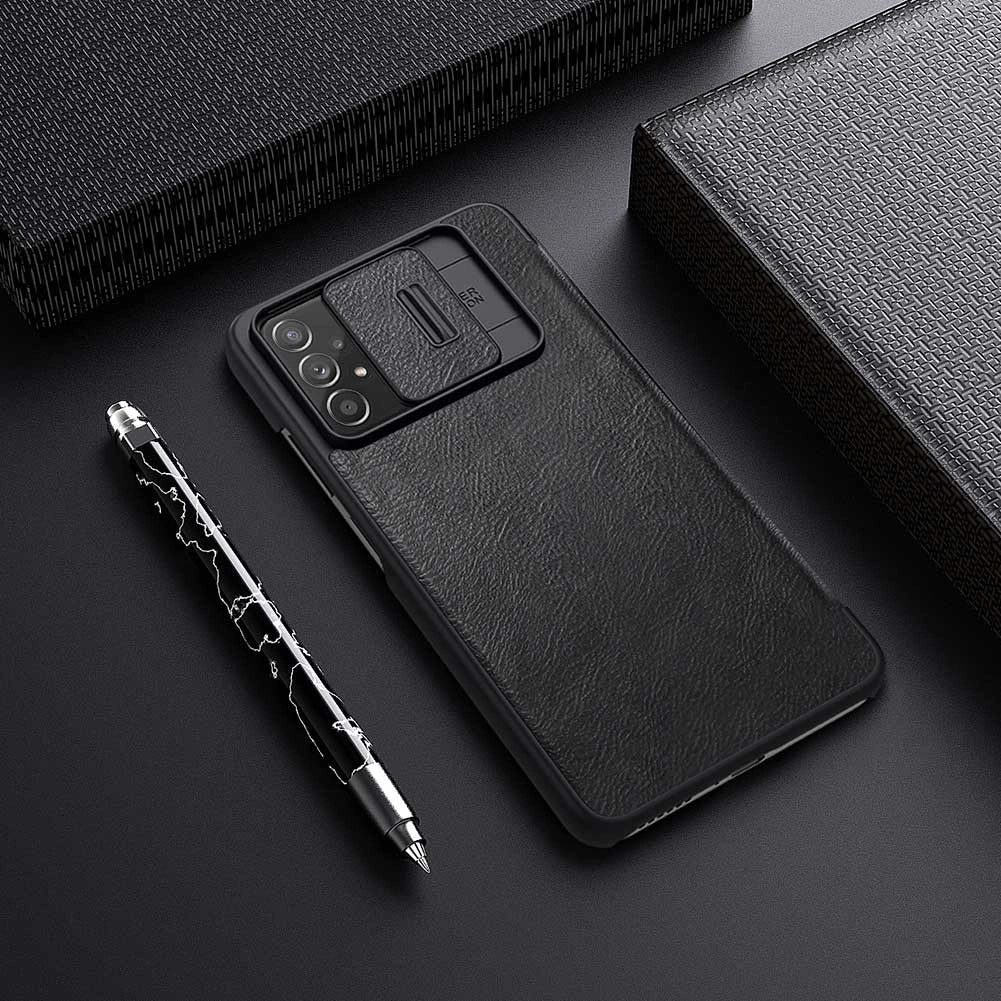 Nillkin Qin leather holster case for Samsung Galaxy A73 red_16