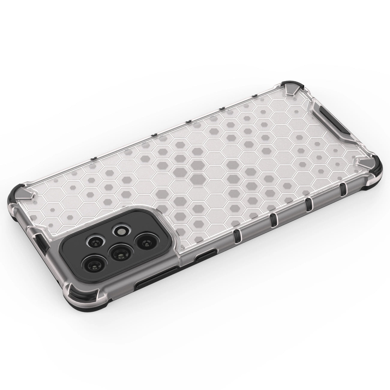 Honeycomb case armored cover with a gel frame for Samsung Galaxy A73 black_11