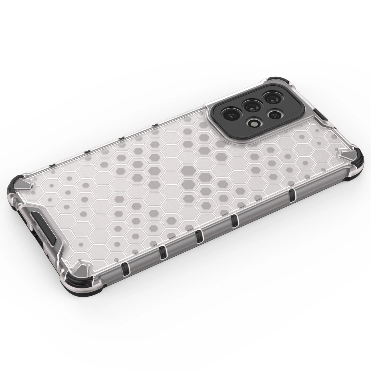 Honeycomb case armored cover with a gel frame for Samsung Galaxy A73 black_12