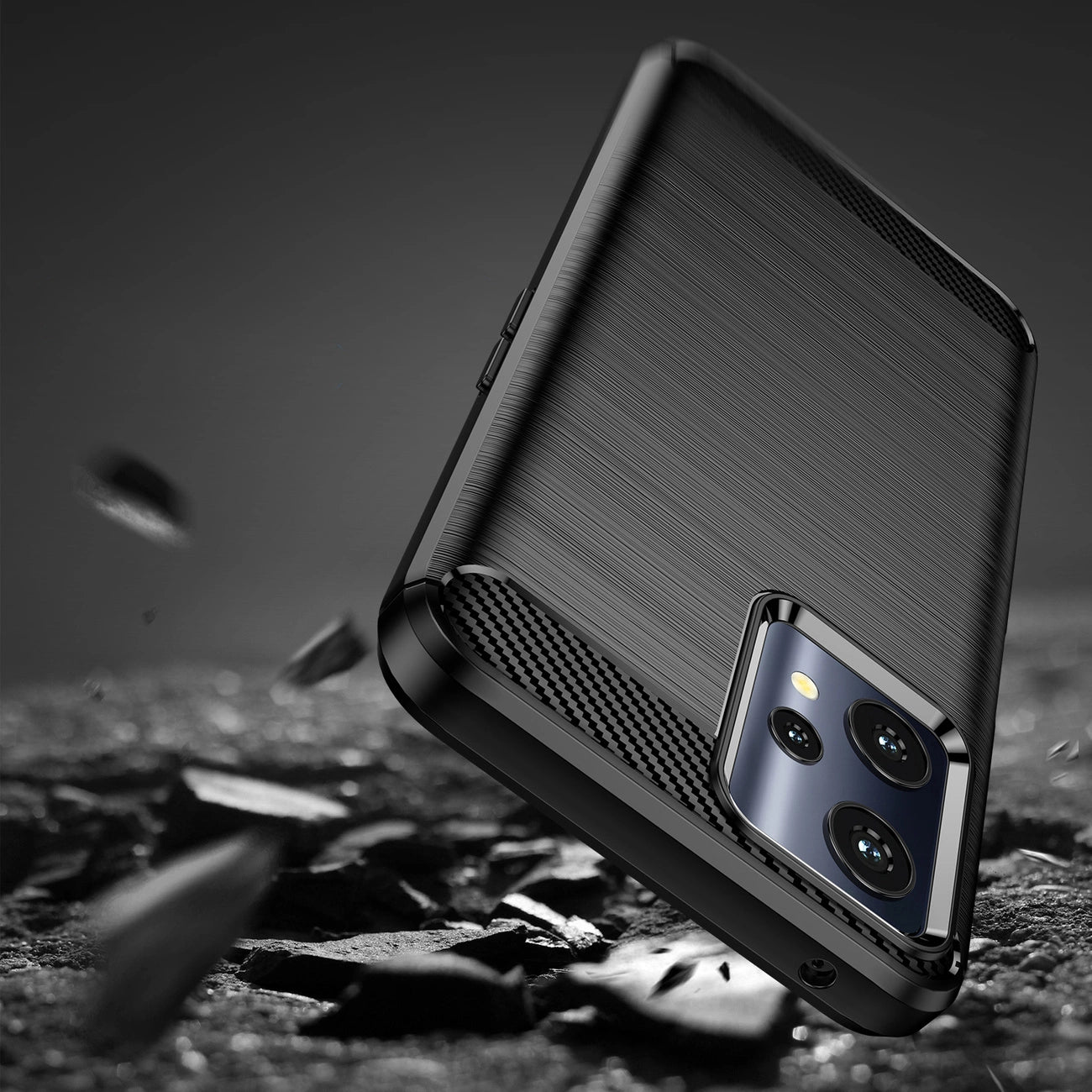 Carbon Case Flexible Cover Realme 9 Pro black_8