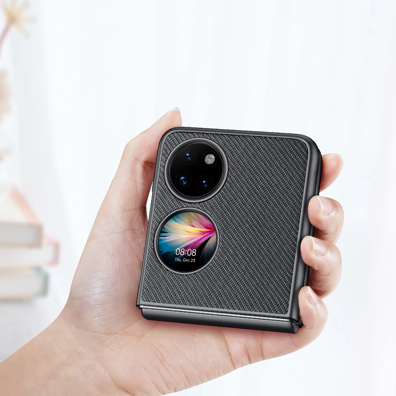 Dux Ducis Fino case is made of nylon material Huawei P50 Pocket black_2